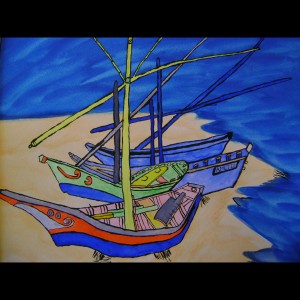 Boats watercolor 2010