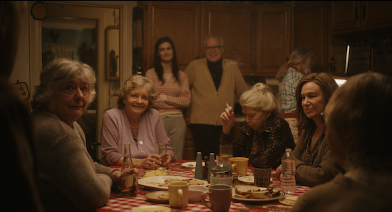 Group at dinner from film Diane